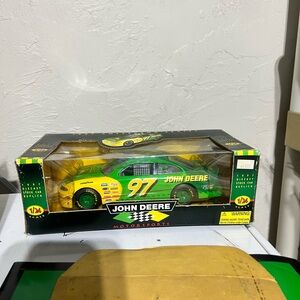 John Deere Green and Yellow Diecast Car